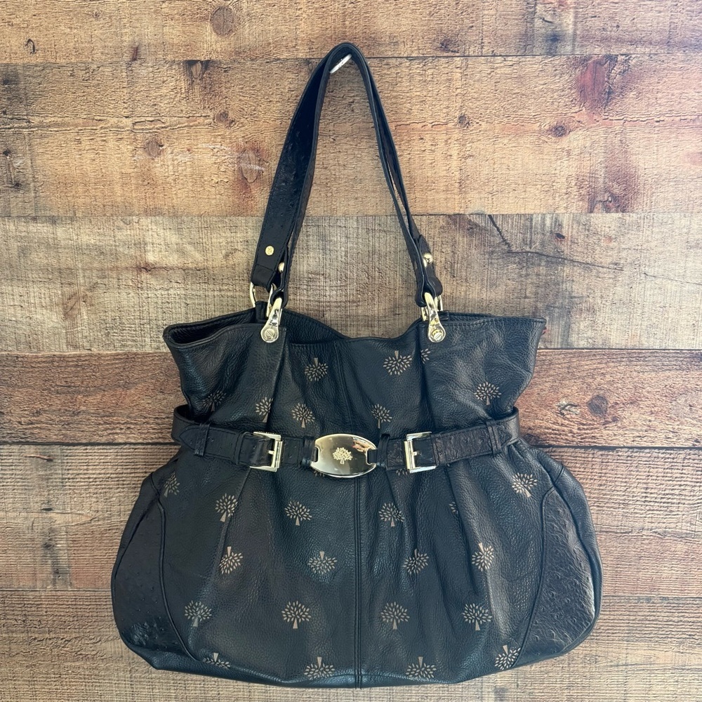 Rare Vintage Large Signature Mulberry Shoulder Bag